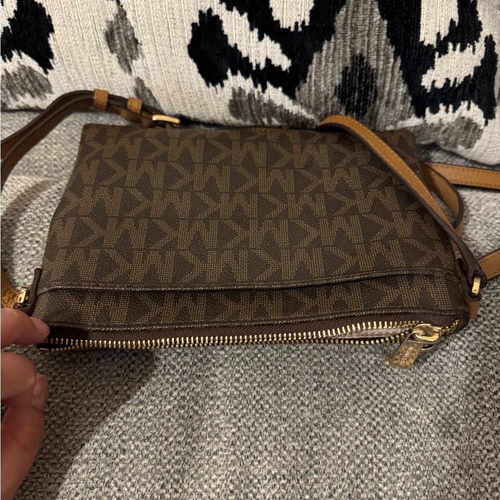 Michael Kors Monogram Brown Crossbody Bag